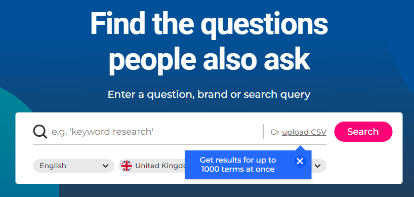 Alsoasked By Candour For Keyword Research