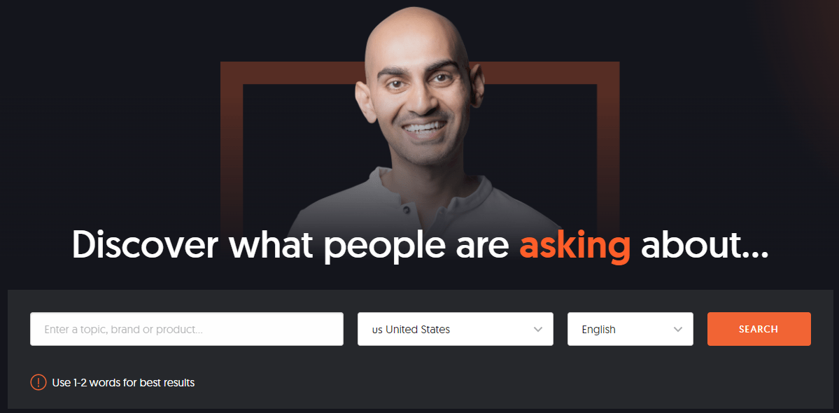 Use Answerthepublic By Neil Patel For Keyword Research.